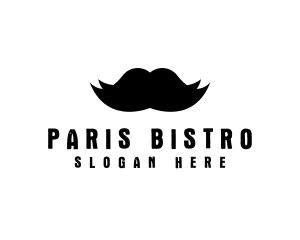 Mustache Hair Barber logo design