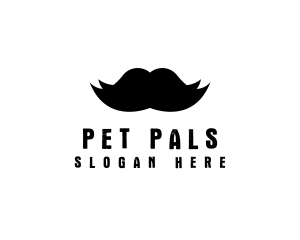 Mustache Hair Barber logo design