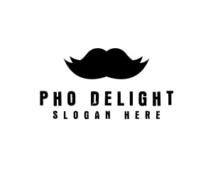 Mustache Hair Barber logo design