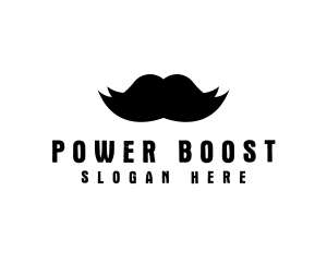 Mustache Hair Barber logo design