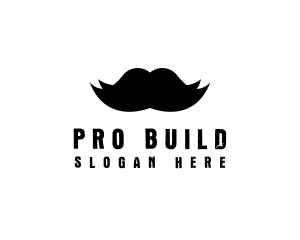 Mustache Hair Barber logo design