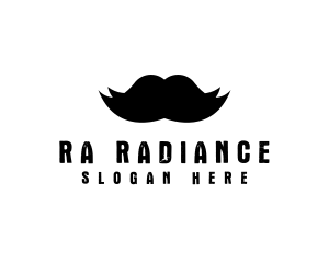 Mustache Hair Barber logo design