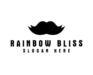 Mustache Hair Barber logo design