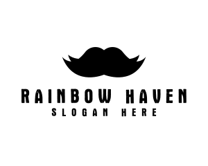 Mustache Hair Barber logo design