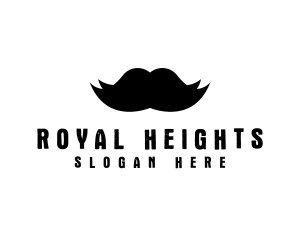 Mustache Hair Barber logo design