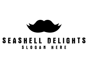 Mustache Hair Barber logo design