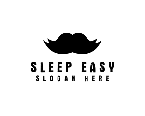 Mustache Hair Barber logo design