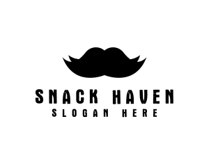 Mustache Hair Barber logo design