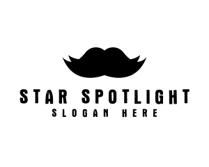 Mustache Hair Barber logo design