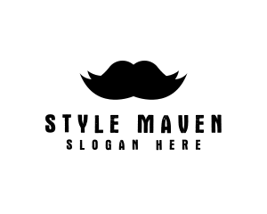 Mustache Hair Barber logo design