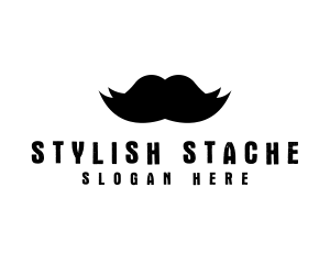 Moustache - Mustache Hair Barber logo design