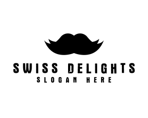 Mustache Hair Barber logo design