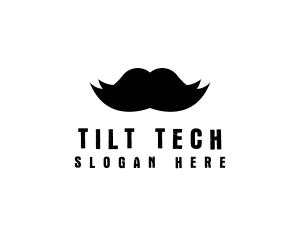 Mustache Hair Barber logo design