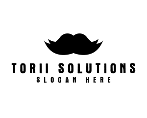 Mustache Hair Barber logo design