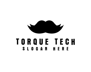 Mustache Hair Barber logo design