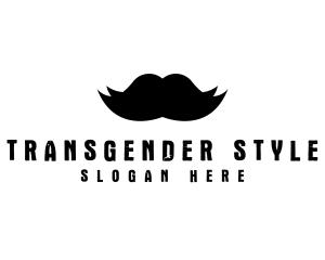 Mustache Hair Barber logo design