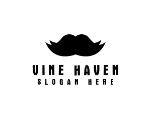 Mustache Hair Barber logo design