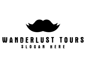 Mustache Hair Barber logo design