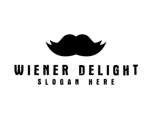 Mustache Hair Barber logo design