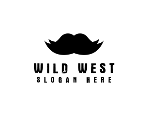 Mustache Hair Barber logo design