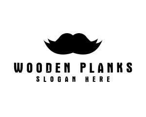 Mustache Hair Barber logo design