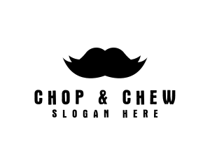 Cheeky - Mustache Hair Barber logo design
