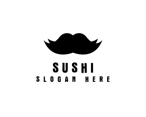 Mustache Hair Barber logo design