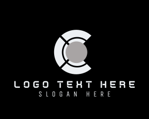 Cyber Tech Letter C logo design