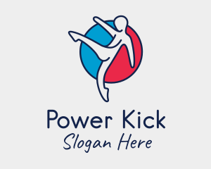 Kick - Kick Fitness Karate logo design
