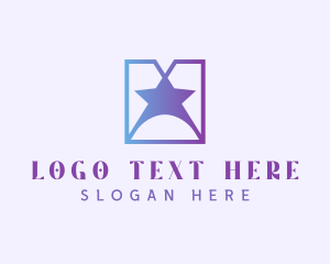 Purple - Generic Star Letter M logo design