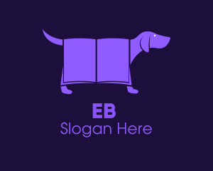 Education - Violet Dog Book logo design
