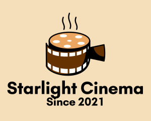 Cinema - Hot Coffee Cinema logo design