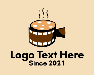 Hot - Hot Coffee Cinema logo design