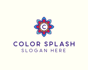 Colorful Flower Petals logo design