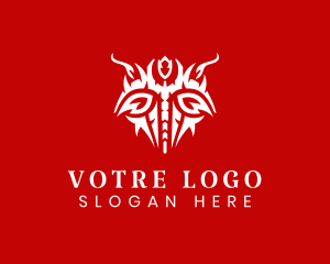 Villain - Fire Tattoo Artist logo design