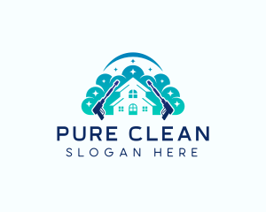 Cleaning Pressure Washer  logo design