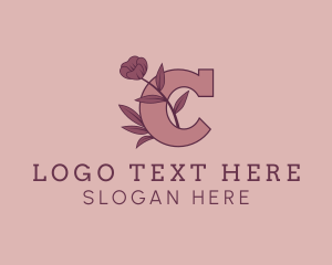 Lifestyle - Pretty Flower Letter C logo design