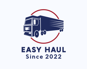 Trailer Truck Express Delivery logo design