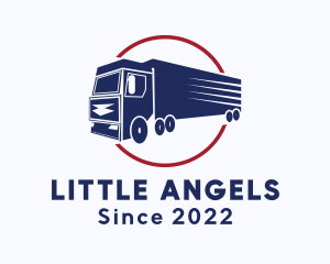 Diesel - Trailer Truck Express Delivery logo design