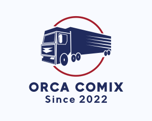 Cargo - Trailer Truck Express Delivery logo design