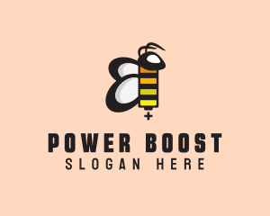 Recharge - Bumble Bee Charging logo design