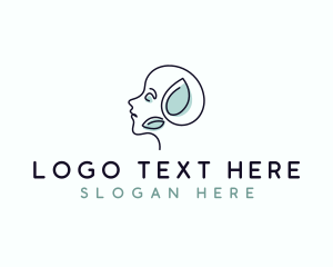Psychology - Leaf Eco Mental Health logo design