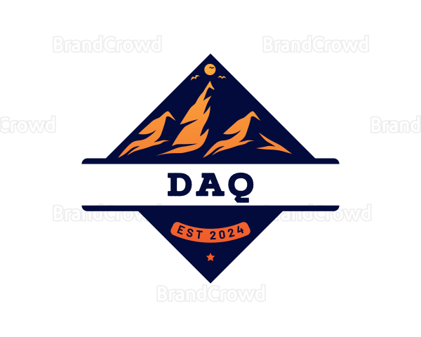 Mountain Hiking Adventure Logo