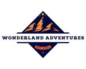 Mountain Hiking Adventure logo design