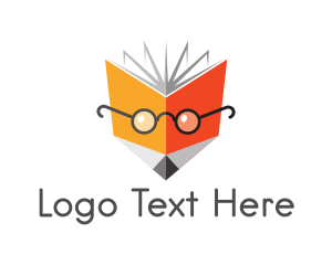 Orange Orange - Nerd Fox Book logo design