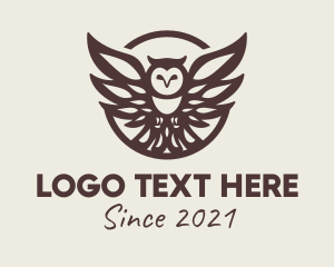 Bird Sanctuary - Wild Owl Bird logo design