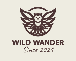 Wild Owl Bird logo design