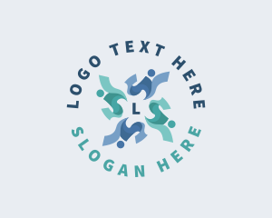 Social - Community People Team logo design