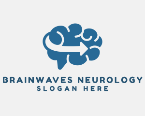 Arrow Brain Neurology logo design