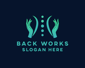 Back - Spine Massage Therapy logo design